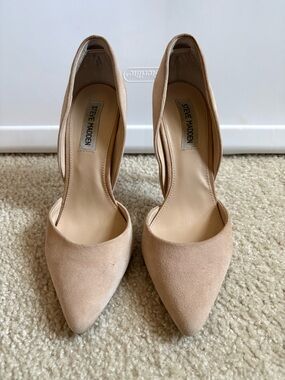 Steve Madden Blush Nude Pointed-Toe D'Orsay Heels